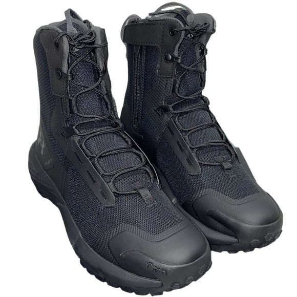 NEW UNDER ARMOUR UA Charged Valsetz Tactical Boots Black Zip Men’s Size 7 - Picture 1 of 9